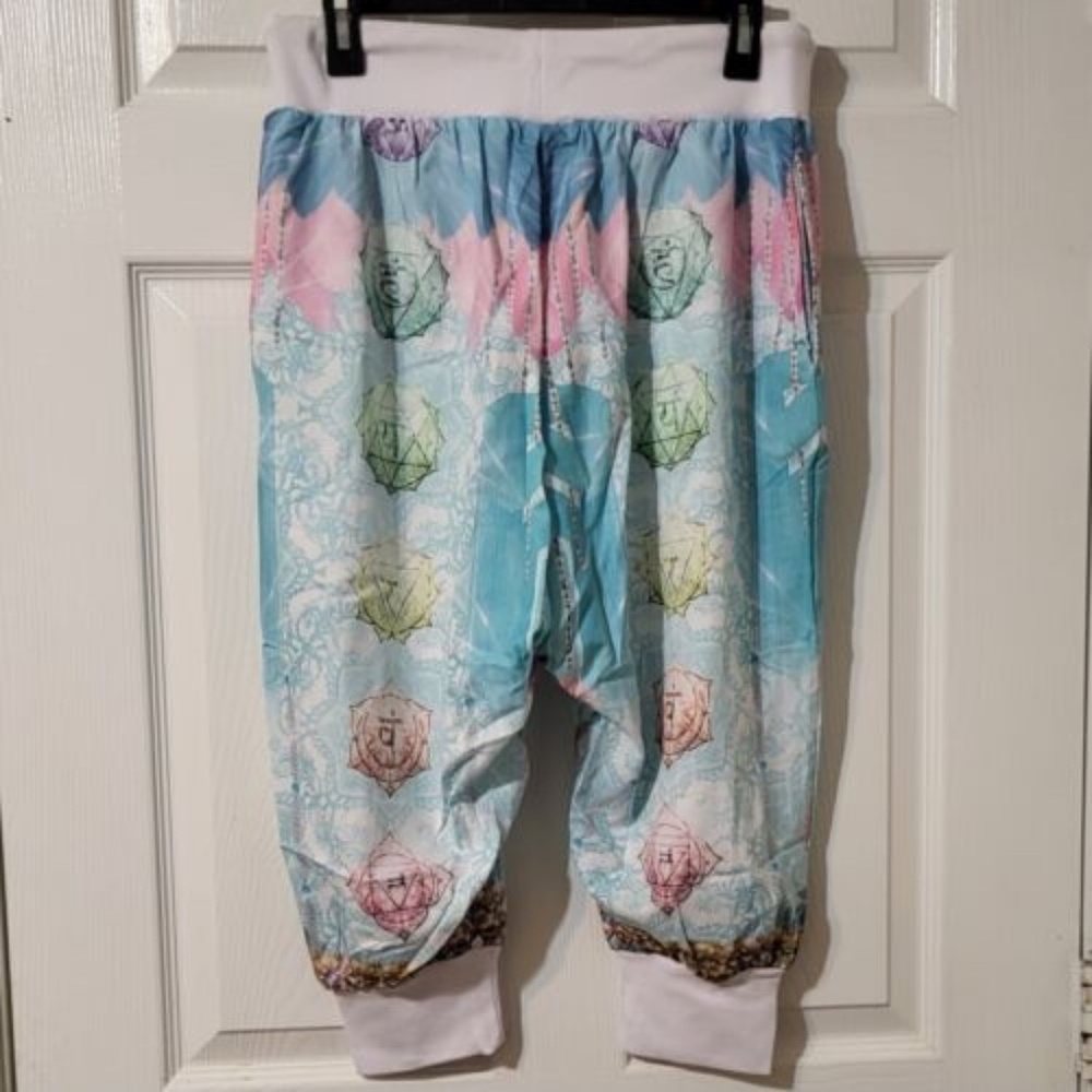 NWT 24 Hrs. Mind of Mantra Manipuri Drop Crotch Shorts, Sz. XL